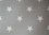 Rullakappa Stars, valkoiset tähdet, harmaa tausta, leveydet 100cm - 160cm