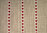 Kaitaliina Sydänraita, punainen-beige, leveys 43cm, pituus 120cm