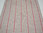 Kaitaliina Sydänraita, punainen-beige, leveys 43cm, pituus 120cm