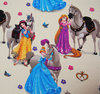 Verhokangas Cavalos, Disneyn prinsessat ja hevoset, kermankeltainen, leveys 140cm