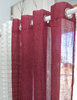 Sivuverho Sofia, viininpunainen, pellavasekoite, 140cm x 250cm, 2kpl