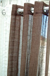 Sivuverho Sofia, suklaanruskea, pellavasekoite, 140cm x 250cm, 1kpl