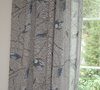 Verhokangas Luxemburgo, harmaa-sininen, leveys 150cm