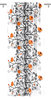 Sivuverho Ofelia, oranssi, kiinnitys ja pituus valittavissa, max. 320cm