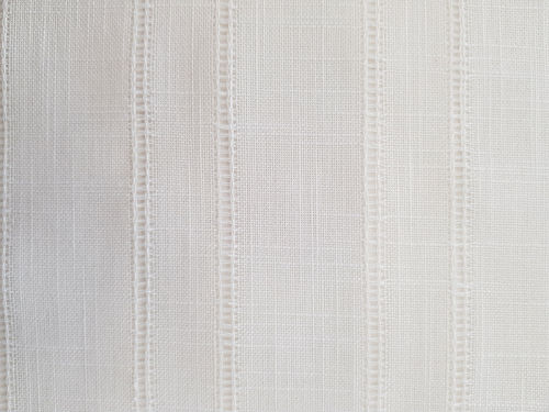 Sivuverho Loviisa, valkoinen pellavasekoite,leveys 135cm,kiinnitys ja pituus valittavissa,max. 320cm