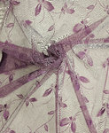 Pitsinen sivuverhokangas Bess, lila, leveys 150cm